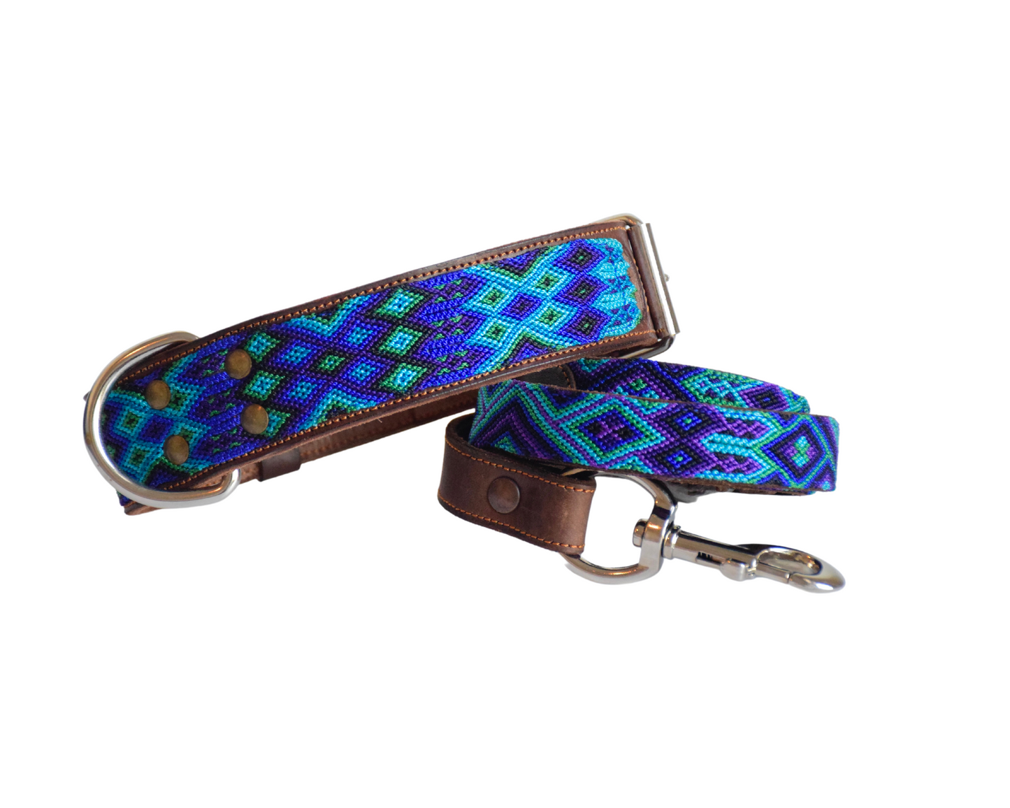 Leather Dog Collar I Mexican Everyday Pet Collar I Oceano Collection